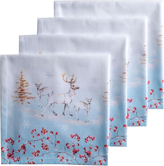 Maison d' Hermine Cloth Napkins Set of 4 100% Cotton by MaisondHermine