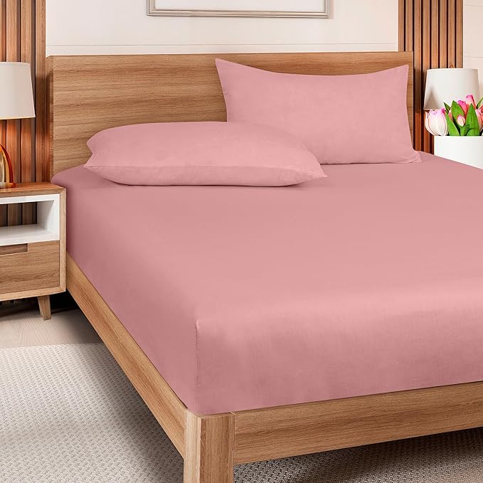 ROYALE LINENS 300 Thread Count 100% Long Staple Combed Cotton Fitted Sheet Full - Image 8