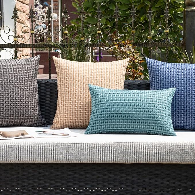 Kevin Textile Outdoor Waterproof Throw Pillow Covers Pack of 2 Farmhouse - Image 6