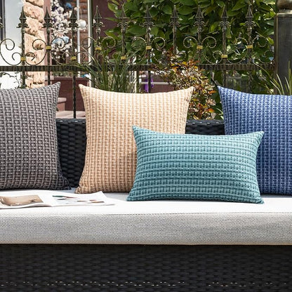 Kevin Textile Outdoor Waterproof Throw Pillow Covers Pack of 2 Farmhouse - Image 6