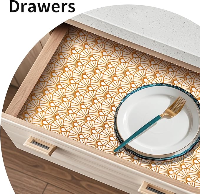 Drawer and Shelf Liner for Kitchen Cabinet: 17 in X 20 Ft Waterproof Shelf - Image 8