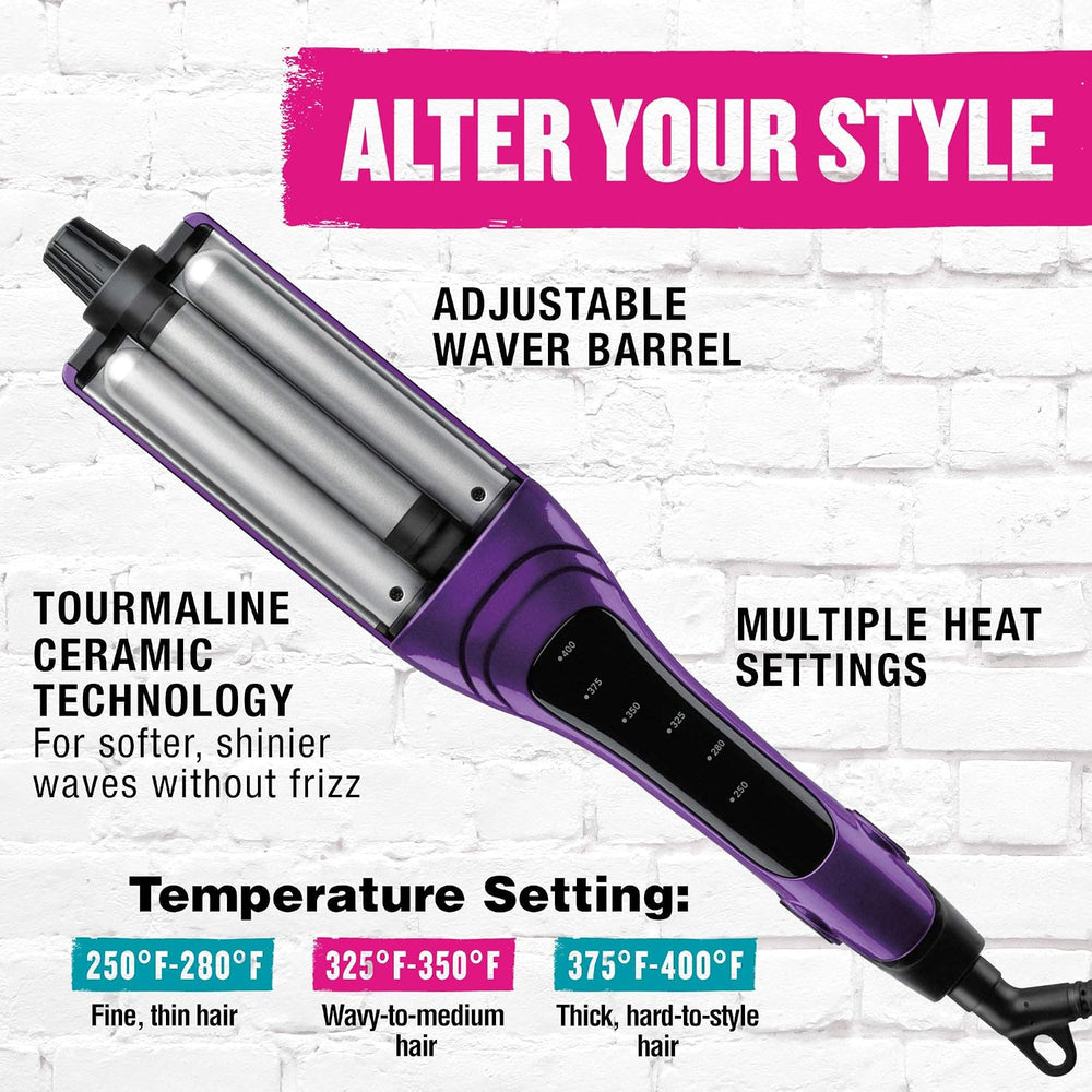 Bed Head A Wave We Go Tourmaline Ceramic Adjustable Hair Waver | Create Diffe...
