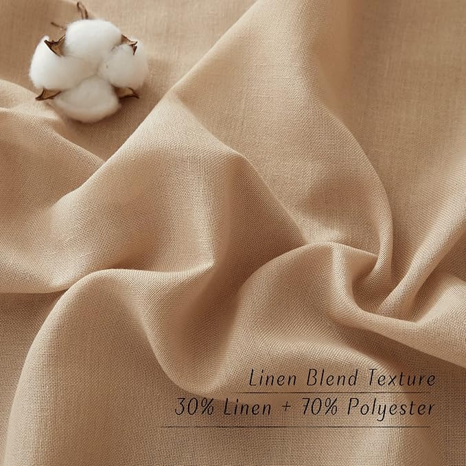 NICETOWN Rustic Linen 96 inch Long Curtains - Image 6