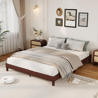 idealhouse queen size bed frame,9 inch natural sturdy, main product view