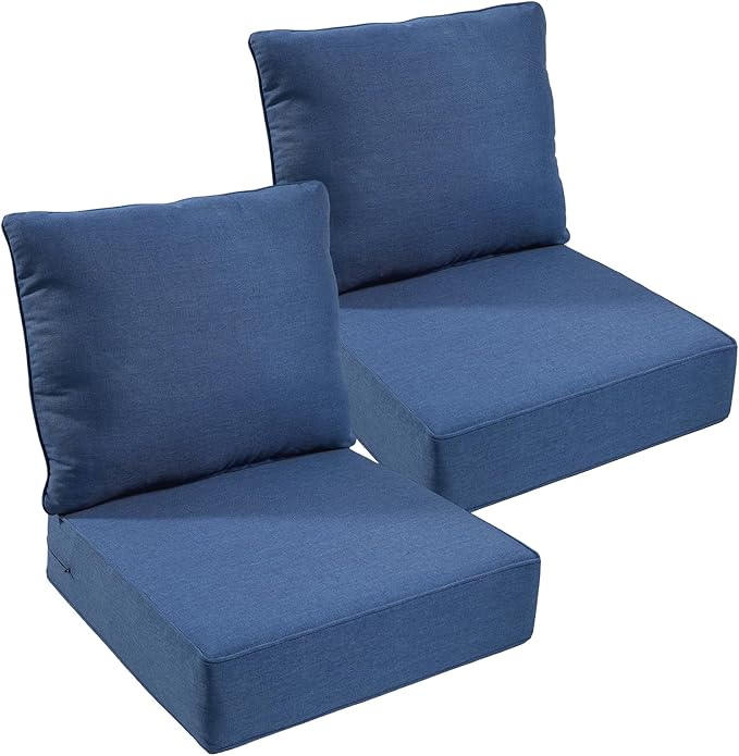 Outdoor Chair Cushions, 6 inch Thick Seat Cushion by moosprr