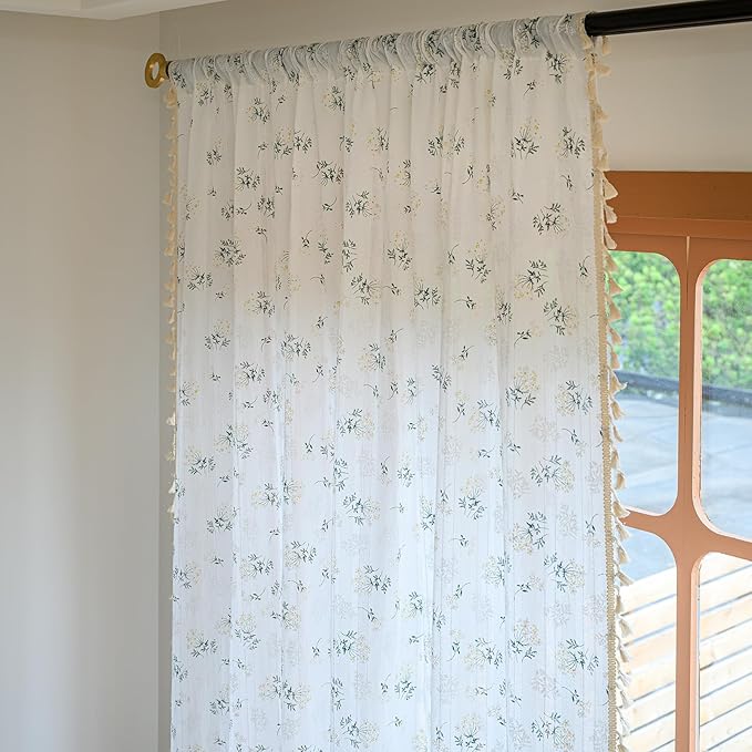 ENJOYBRIDAL Floral 96 Inch Curtains - Image 4