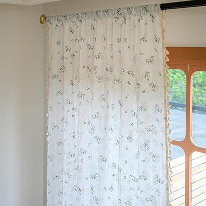 ENJOYBRIDAL Floral 96 Inch Curtains - Image 4