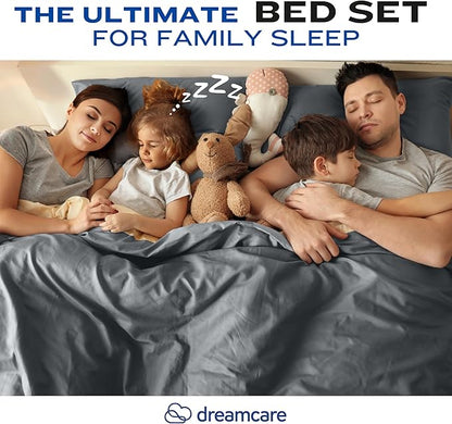 DREAMCARE Full Size Sheets – 4 pcs Cooling Sheets – up to 21” Deep Full Sheet - Image 9