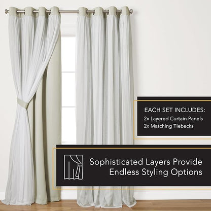 TOWN & COUNTRY LUXE Talia Double Layer Indoor Curtains, Sheer and Room - Image 11