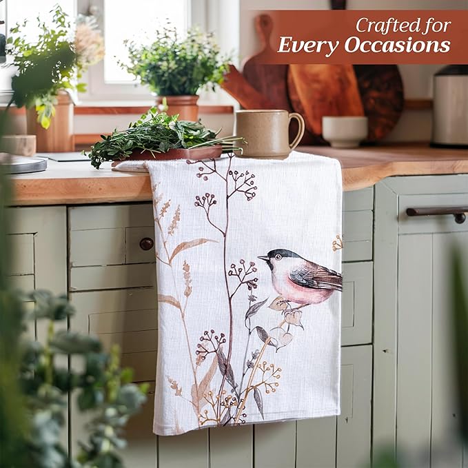 Maison d' Hermine Kitchen Towels Set of 3 100% Cotton 27.50" x 20" Reusable - Image 6