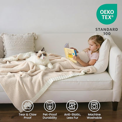 Joiedomi Throw Blanket for Couch Bed Sofa, Cozy Cute Soft Throw Home Room Decor - Image 3