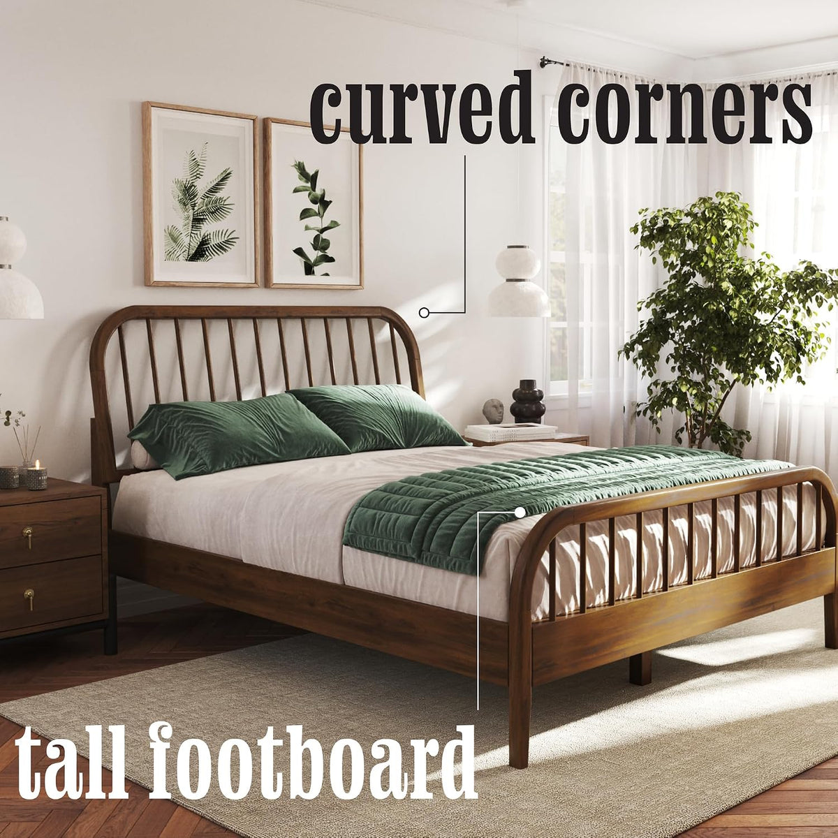 dg casa wesley solid wood full size bed on a desk or shelf