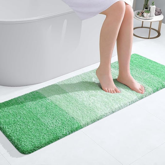 OLANLY Bathroom Runner Rugs 47x17, Extra Soft Absorbent Microfiber Bath Rugs by OLANLY