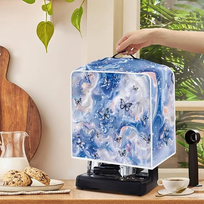 Marble Texture Butterfly Pattern Coffee Maker Covers - Image 4