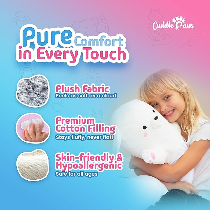Big Bunny Plush Body Pillow for Kids | Long Stuffed Animal Cuddle Pillow | Soft - Image 2