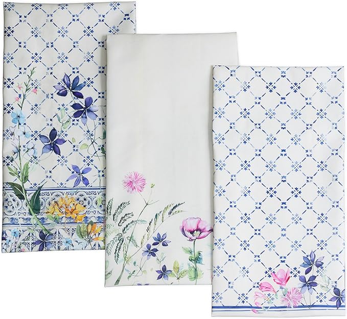 Maison d' Hermine Kitchen Towels Set of 3 100% Cotton 27.50" x 20" Reusable by MaisondHermine
