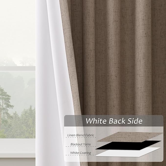 Light Brown Blackout Curtains 84 Inch Long - Image 5