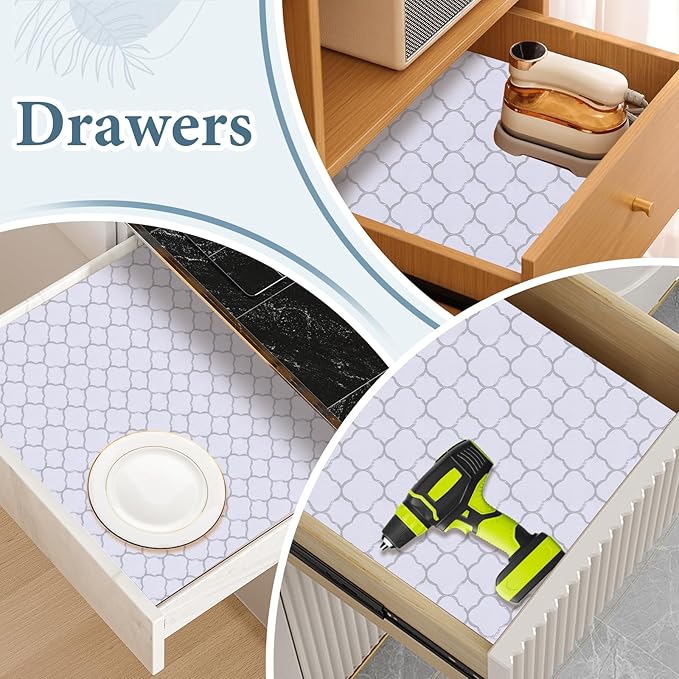 Shelf Drawer Liners for Kitchen Cabinets Non Adhesive Drawer Liner Thickened - Image 4