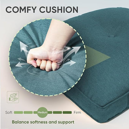 Outdoor Chair Cushion Set of 2, Waterproof Outdoor Seat Cushions 25x22 - Image 5