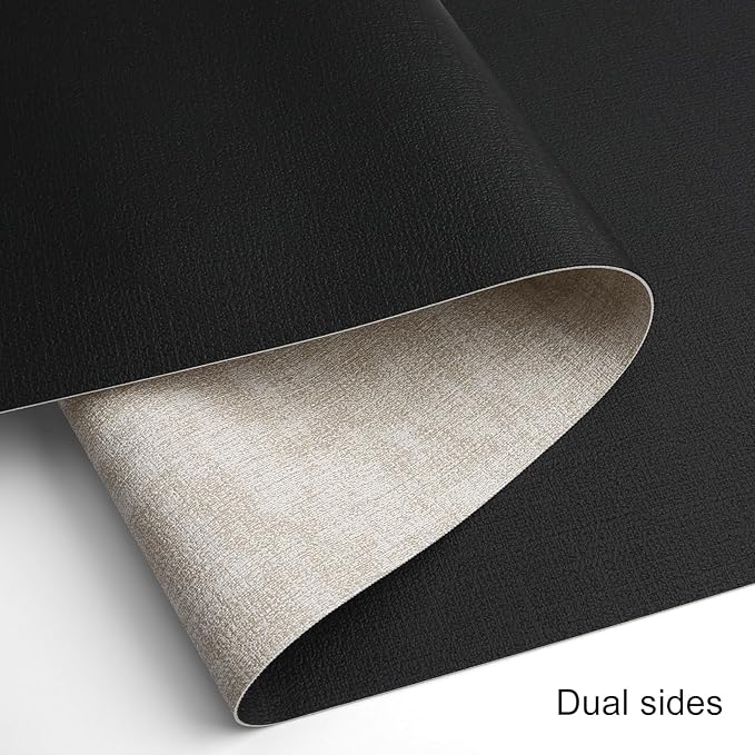 Table Runners 72 Inches Long, Dual-Sided Faux Leather Farmhouse Table Runner - Image 2