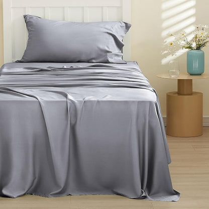Bedsure Cooling Sheets Twin XL, Rayon Derived from Bamboo, Breathable & Soft - Image 2
