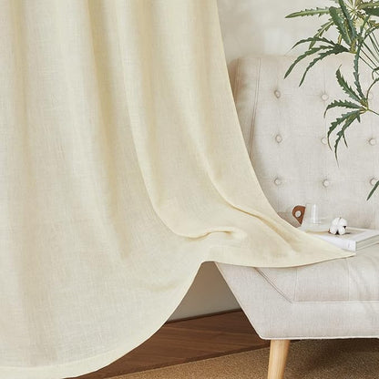 NICETOWN Linen Curtains 63 inch Long - Image 8
