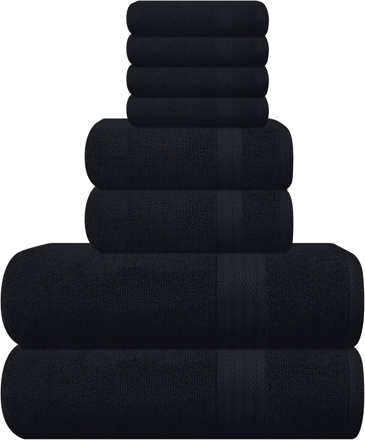 glamburg ultra soft 8-piece towel set - 100%, main product view