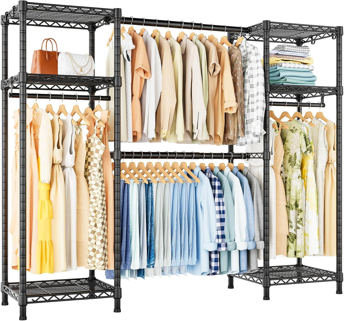 ulif e7 garment rack, heavy duty clothes storage, main product view