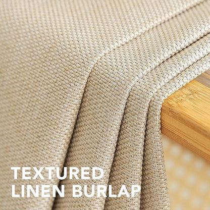 H.VERSAILTEX Linen Blackout Curtain 96 Inches Long - Image 4
