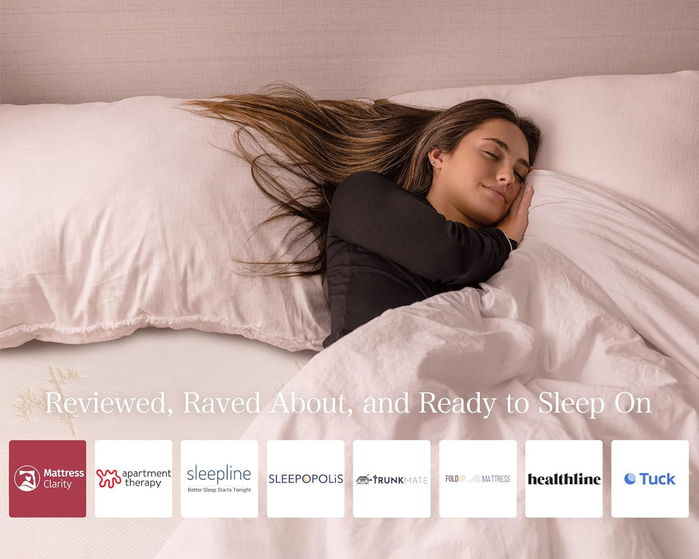 Milliard Trifold Mattress, Queen Size, 6 inch, Portable Foldable Mattress Que...