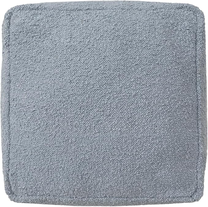 L. R. Resources, Inc. LR Home Handmade Contemporary Solid Boucle Square Indoor - Image 3