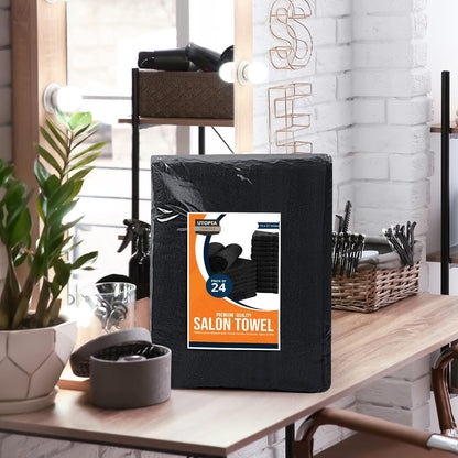 utopia towels bleach proof salon towels, pack of on a desk or shelf