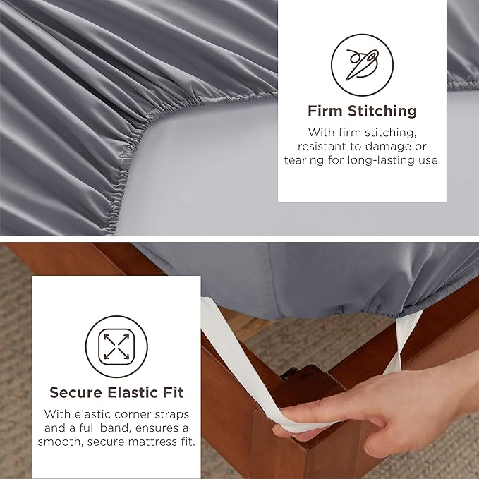 Bedsure Deep Pocket Queen Sheets Set - Image 4