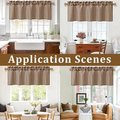 JIUZHEN Faux Linen Window Valance - Image 8
