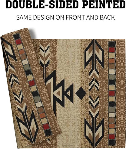 Giwawa Southwestern Placemats Rustic Tribal Geometric Decorative Table Mat - Image 5