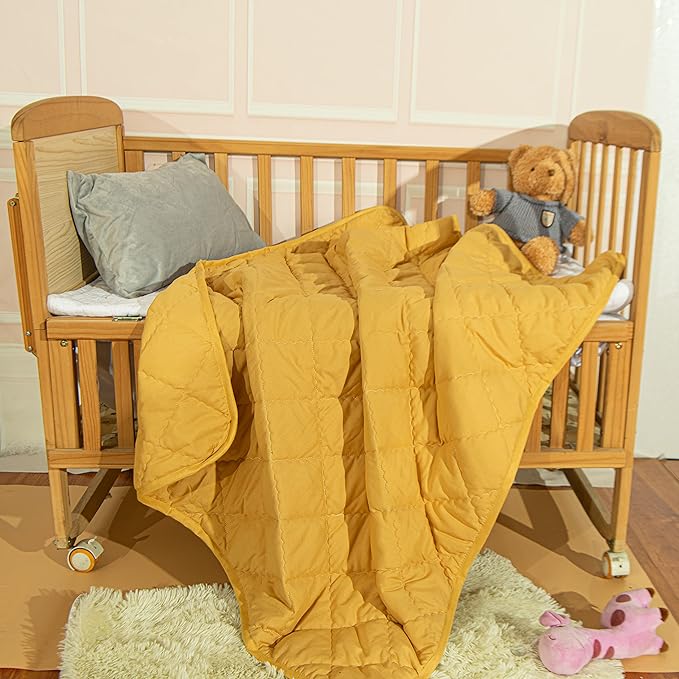 NTBAY Down Alternative Oversized Toddler Comforter, Super Soft and Warm Solid - Image 6