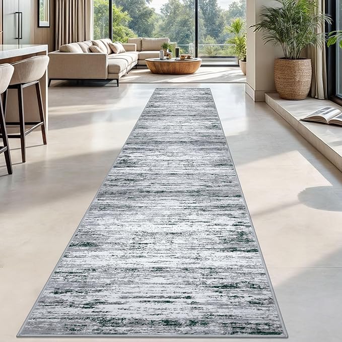 Modern Abstract Runner Rug 2.6x18 - Image 2