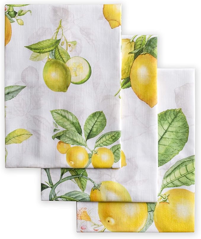 Maison d' Hermine Kitchen Towels Set of 3 100% Cotton 27.50" x 20" Reusable by MaisondHermine