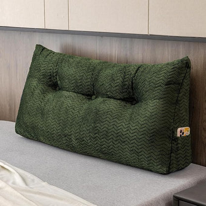 Large Bolster Triangular Headboard Wedge Backrest Positioning Support Bed Rest by ZOEMO