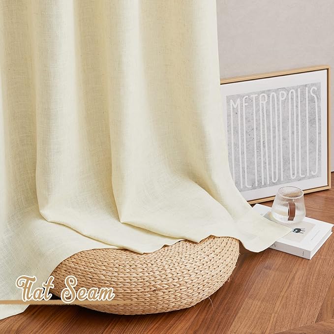 NICETOWN Linen Curtains 63 inch Long - Image 7
