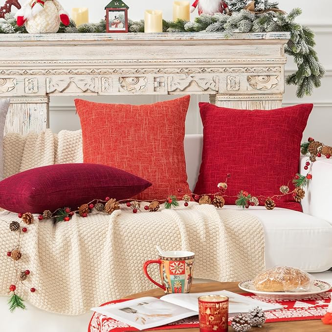Kevin Textile Christmas Farmhouse Decorative Throw Pillow Covers - Image 8