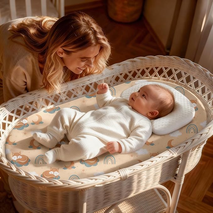 Baby Bassinet Sheets for Baby Boy Girls, Baby Delight, Angelbliss - Image 6