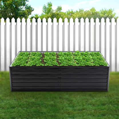 thanaddo galvanized raised garden bed 8x4x2ft outdoor planter, package contents