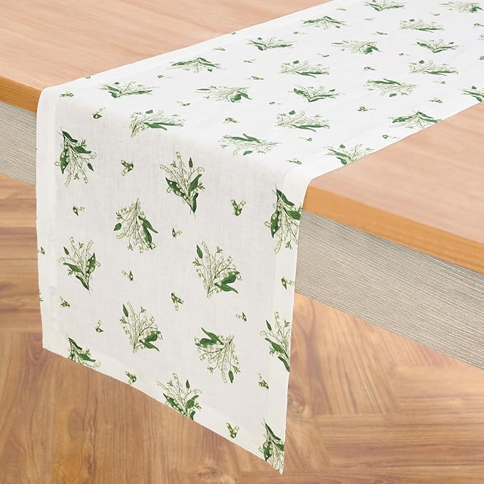 Solino Home Lily Floral Print Table Runner 36 inch - Image 2