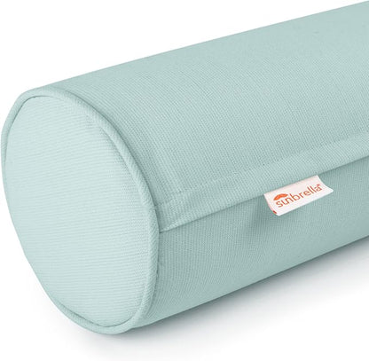 Austin Horn Classics Sunbrella Set of 2 Zippered Neck Bolster Pillow, Made - Image 2
