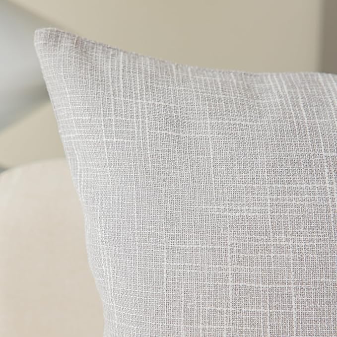 Kevin Textile Soft Solid Lined Linen Pillow Cover Durable Pillowcase Fashion - Image 3