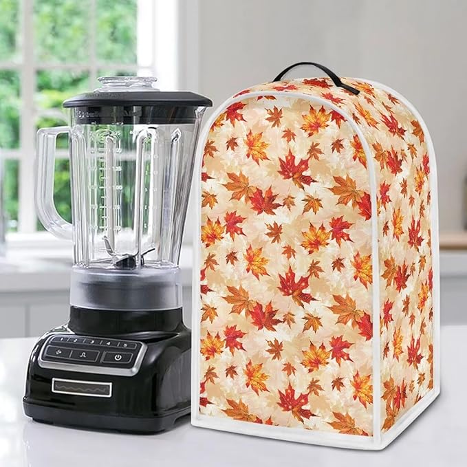 Fall Maple Leaf Dust Cover for Blender Thanksgiving Kitchen Decor Blender - Image 2