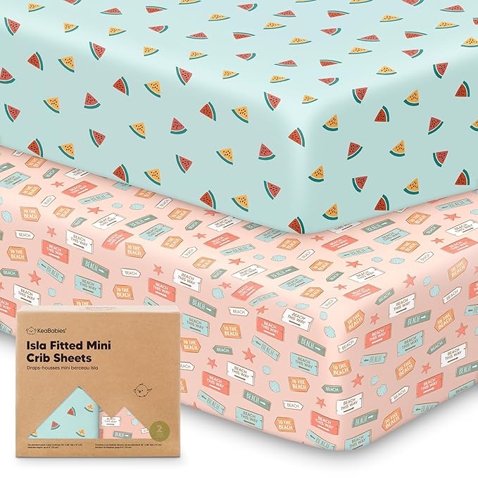 Pack and Play Sheets Fitted by KeaBabies