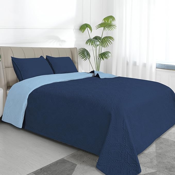 Easy-Going King Size Reversible Quilt Set by Easy-Going
