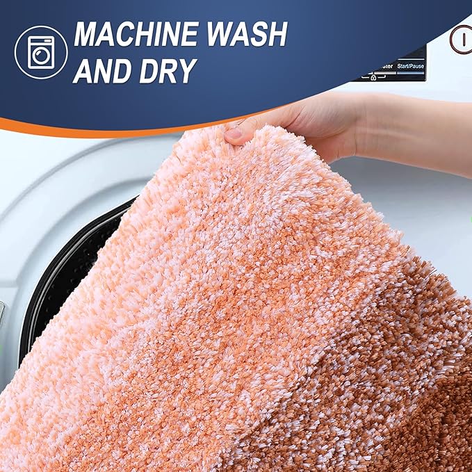 OLANLY Bathroom Rugs Mat 30x20, Extra Soft Absorbent Microfiber Bath Rugs - Image 6